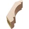 Ekena Millwork 3-inch W x 10-inch D x 10-inch H Olympic Rough Cedar Woodgrain TimberThane Knee Brace, Primed BRCUR03X10X10OLYRCPR - alternate 4